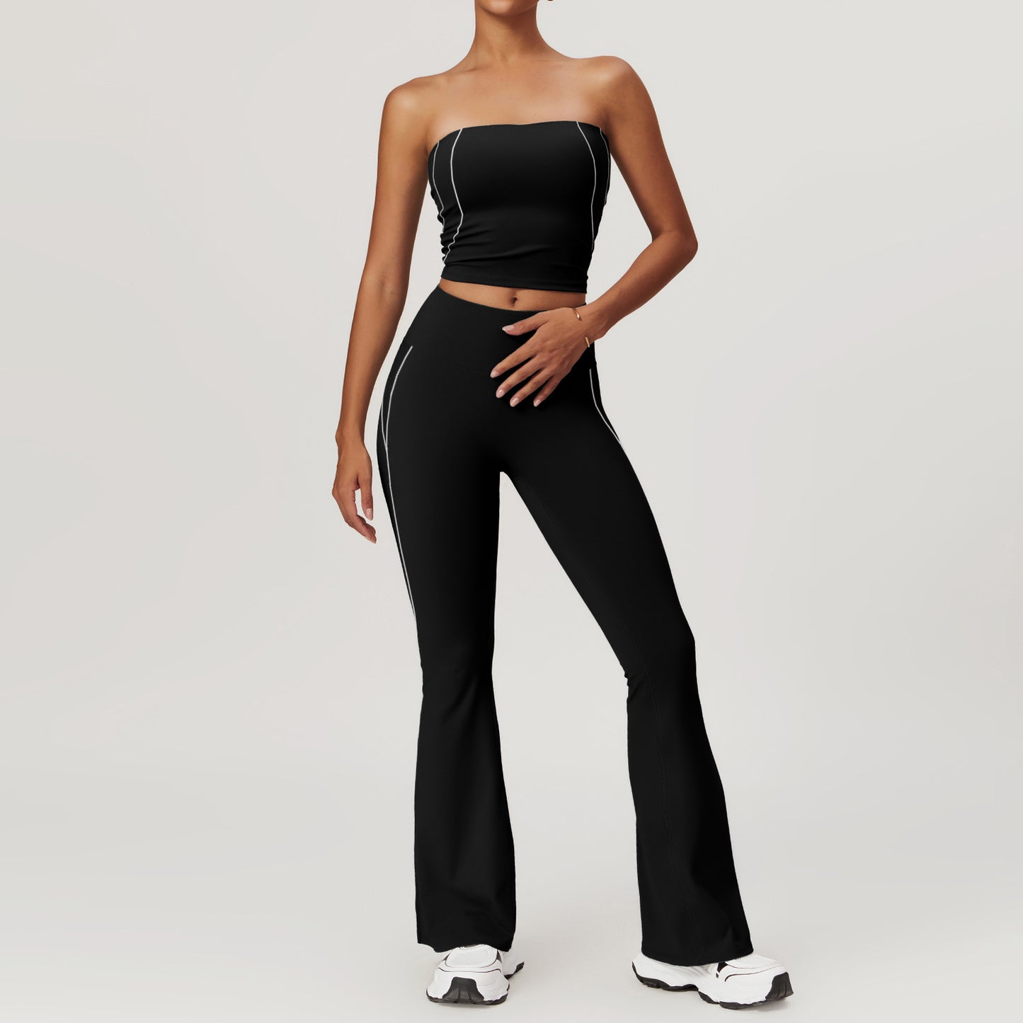 Nude Feel Tight Back Belly Contracting Hip Lifting Sport Suit