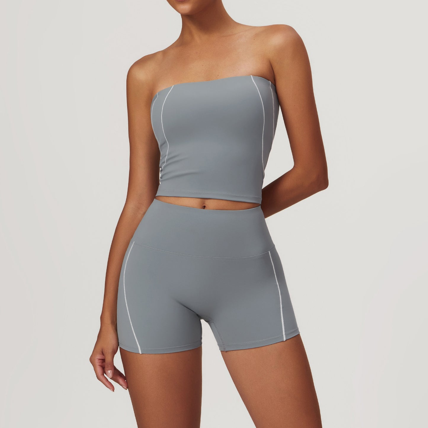 Nude Feel Tight Back Belly Contracting Hip Lifting Sport Suit