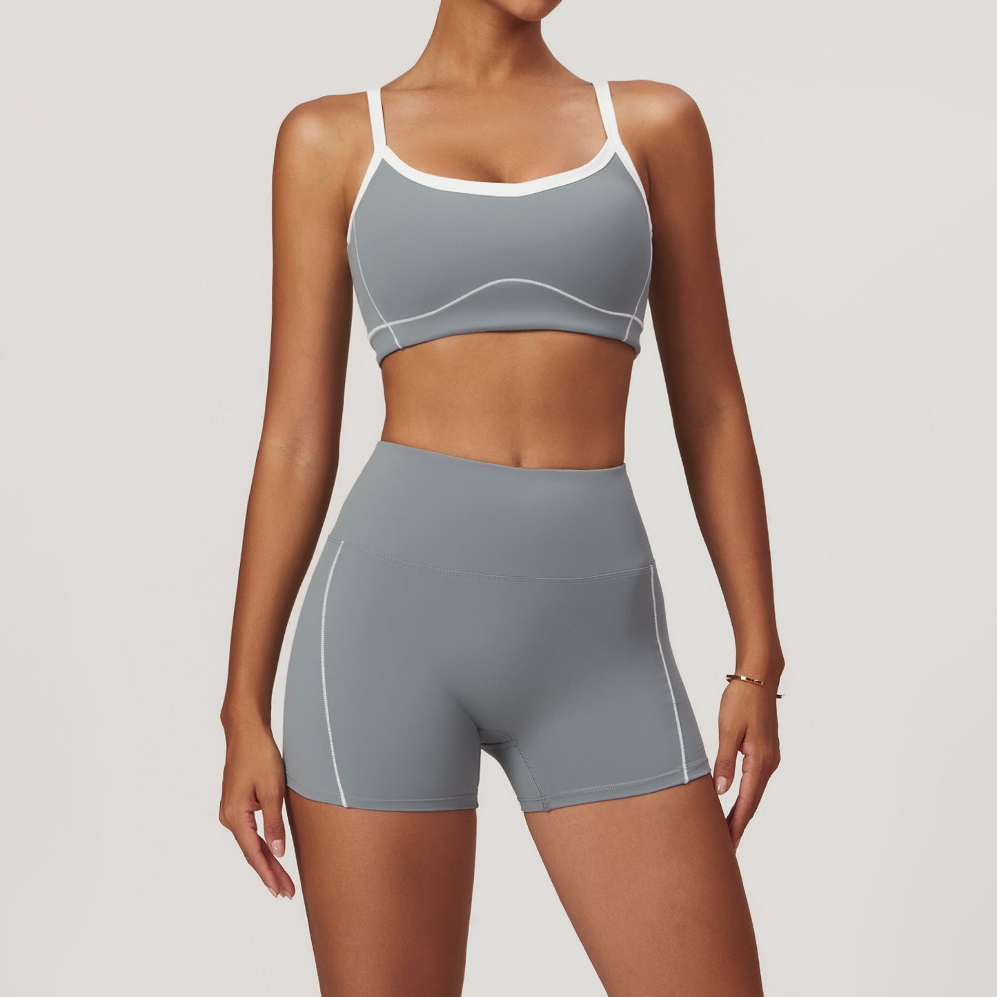 Nude Feel Tight Back Belly Contracting Hip Lifting Sport Suit