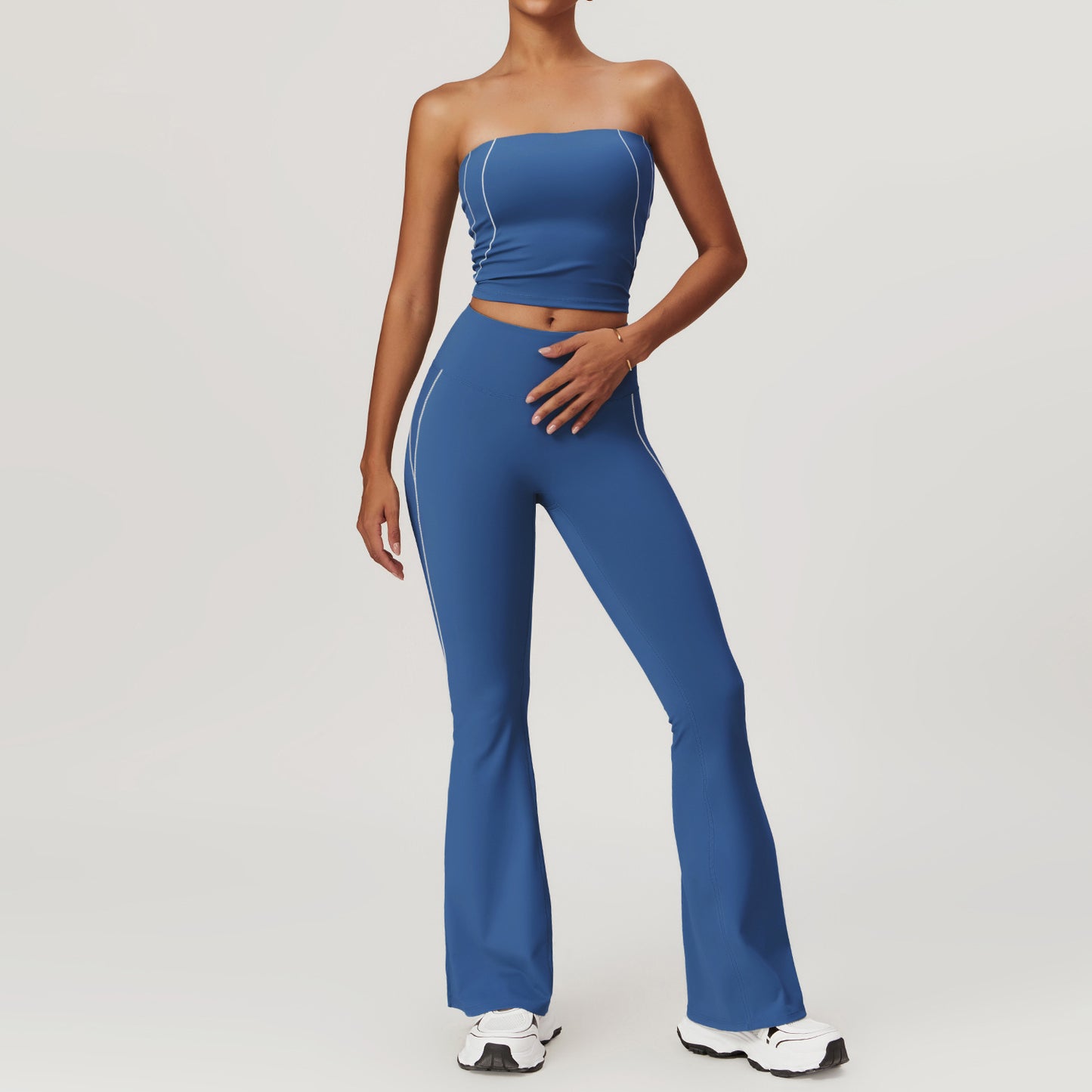 Nude Feel Tight Back Belly Contracting Hip Lifting Sport Suit
