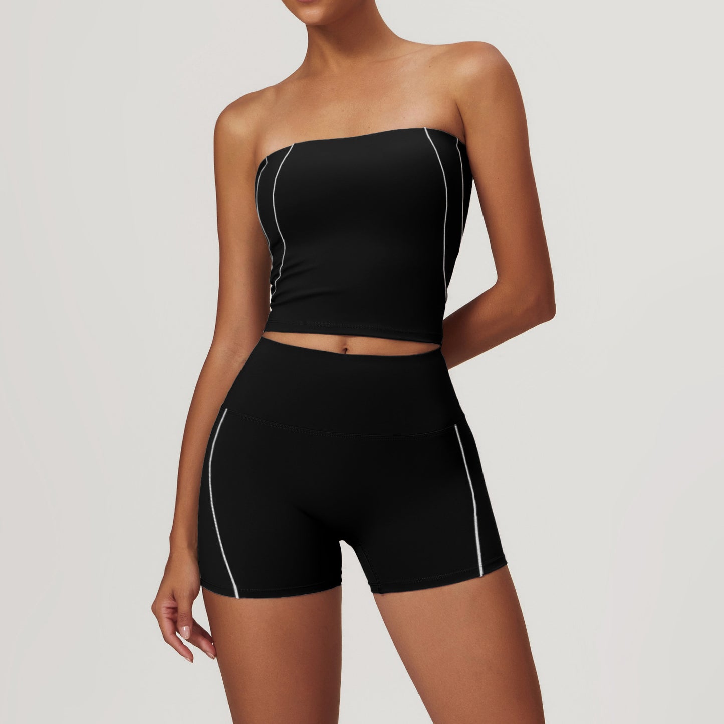 Nude Feel Tight Back Belly Contracting Hip Lifting Sport Suit